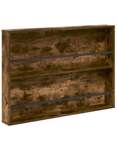 Scaffale per riviste Rovere fumé 100 x 12 x 70 cm 2