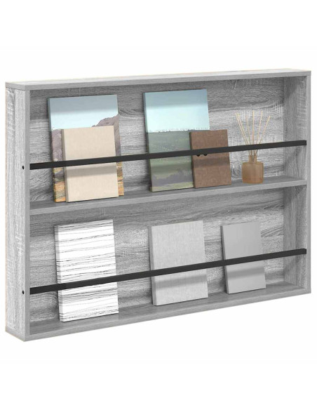 Scaffale per riviste Grigio Sonoma 100 x 12 x 70 cm