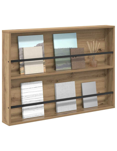 Scaffale per riviste Rovere artigianale 100 x 12 x 70 cm