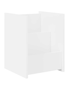 Scaffale per riviste Bianco 35 x 35 x 45 cm Legno multistrato 2