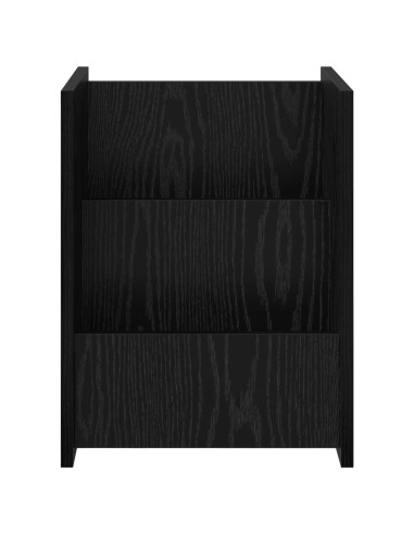 Scaffale per riviste Rovere Nero 35 x 35 x 45 cm