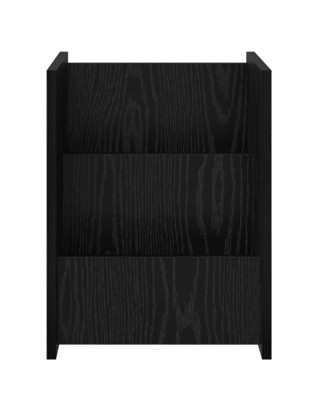 Scaffale per riviste Rovere Nero 35 x 35 x 45 cm