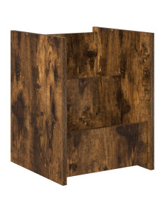 Scaffale per riviste Rovere fumé 35 x 35 x 45 cm 2