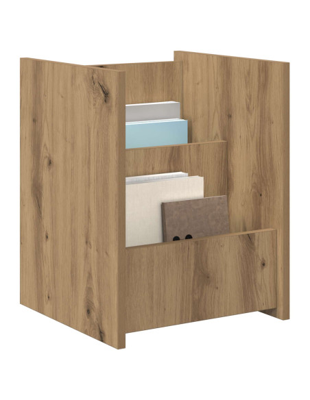 Scaffale per riviste Rovere artigianale 35 x 35 x 45 cm