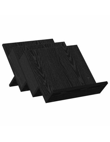 Scaffale per riviste Rovere Nero 53 x 40 x 28.5 cm