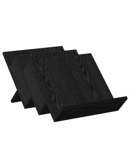 Scaffale per riviste Rovere Nero 53 x 40 x 28.5 cm