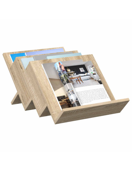 Scaffale per riviste Rovere Sonoma 53 x 40 x 28.5 cm