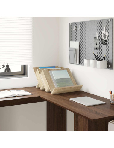 Scaffale per riviste Rovere Sonoma 53 x 40 x 28.5 cm