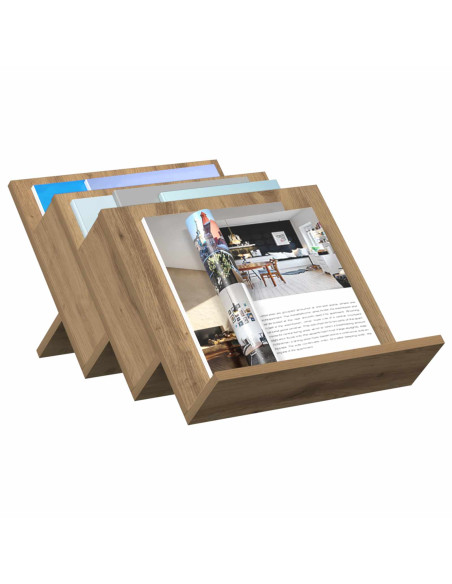 Scaffale per riviste Rovere artigianale 53 x 40 x 28.5 cm