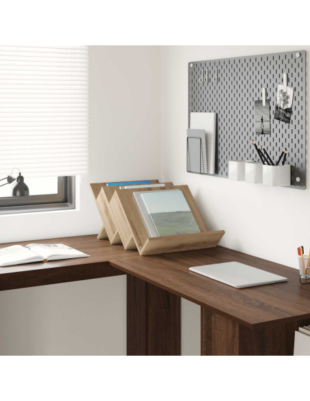 Scaffale per riviste Rovere artigianale 53 x 40 x 28.5 cm