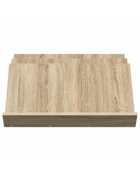 Scaffale per riviste Rovere Sonoma 65 x 53 x 28,5 cm