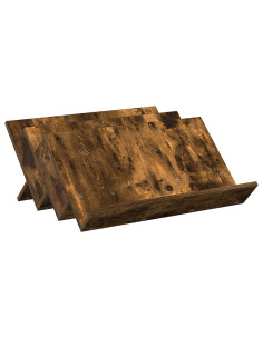 Scaffale per riviste Rovere fumé 65 x 53 x 28,5 cm 2