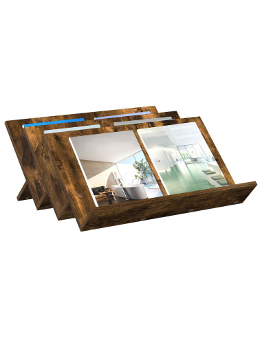 Scaffale per riviste Rovere fumé 65 x 53 x 28,5 cm