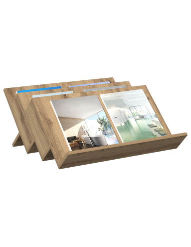 Scaffale per riviste Rovere artigianale 65 x 53 x 28,5 cm