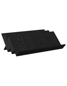 Scaffale per riviste Rovere Nero 90 x 53 x 28,5 cm 2