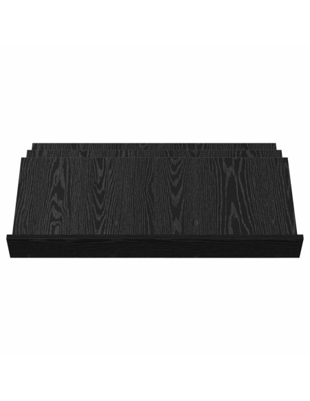 Scaffale per riviste Rovere Nero 90 x 53 x 28,5 cm
