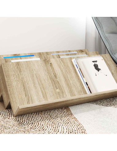 Scaffale per riviste Rovere Sonoma 90 x 53 x 28,5 cm