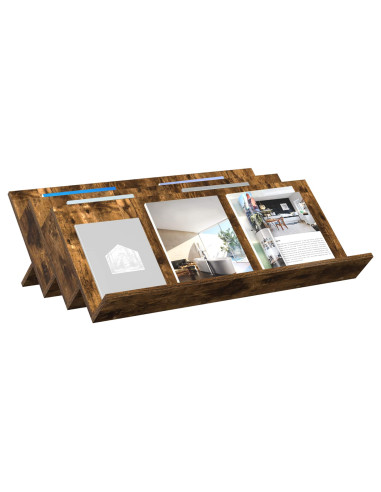 Scaffale per riviste Rovere fumé 90 x 53 x 28,5 cm