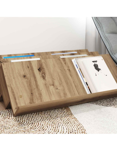 Scaffale per riviste Rovere artigianale 90 x 53 x 28,5 cm