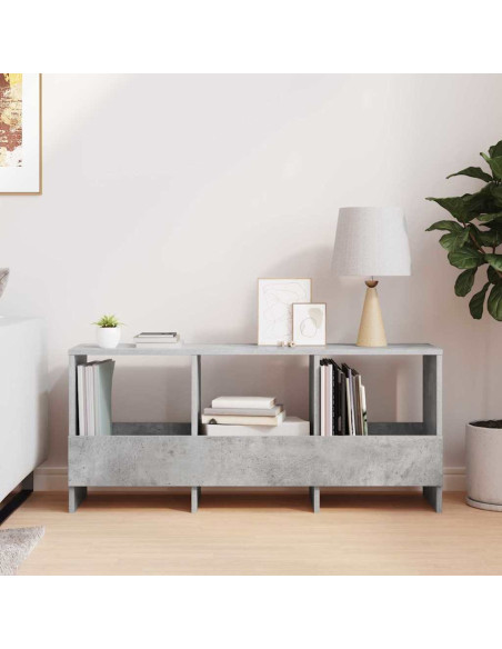 Scaffale per riviste Grigio cemento 102 x 30 x 45 cm