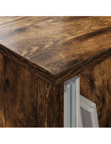 Scaffale per riviste Rovere fumé 102 x 30 x 45 cm