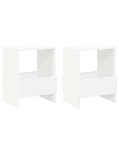 Scaffale per riviste 2 pcs Bianco 35 x 30 x 45 cm