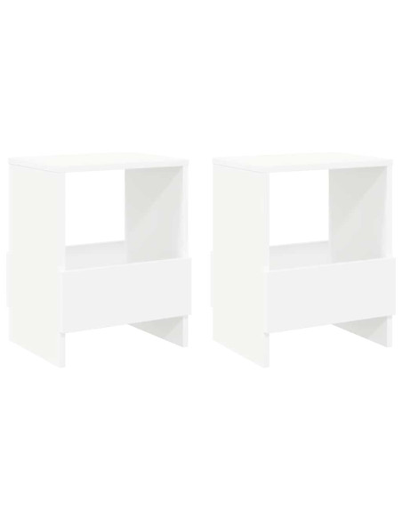 Scaffale per riviste 2 pcs Bianco 35 x 30 x 45 cm