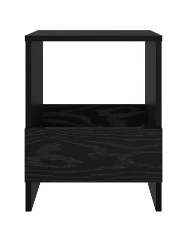 Scaffale per riviste Rovere Nero 35 x 30 x 45 cm