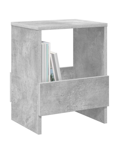 Scaffale per riviste Grigio cemento 35 x 30 x 45 cm