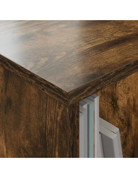 Scaffale per riviste Rovere fumé 35 x 30 x 45 cm