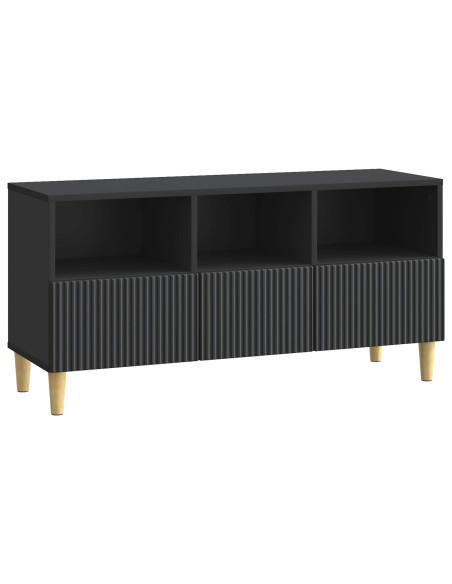 Mobile TV Nero 102 x 34,5 x 50 cm Legno ingegnerizzato