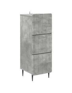 Mobile con Cassetti Grigio Cemento 33 x 34,5 x 92 cm