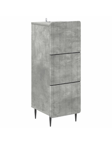 Mobile con Cassetti Grigio Cemento 33 x 34,5 x 92 cm