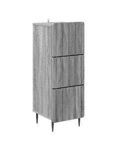 Mobile con Cassetti Grigio Sonoma 33 x 34,5 x 92 cm