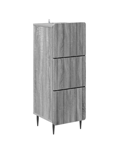 Mobile con Cassetti Grigio Sonoma 33 x 34,5 x 92 cm
