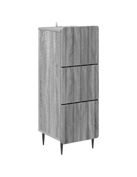 Mobile con Cassetti Grigio Sonoma 33 x 34,5 x 92 cm