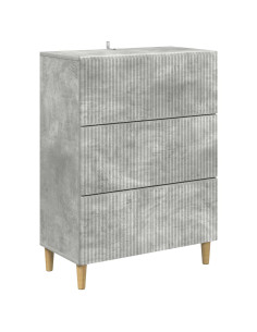 Mobile con Cassetti Grigio Cemento 66 x 34,5 x 90 cm