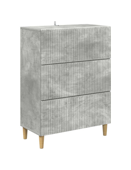 Mobile con Cassetti Grigio Cemento 66 x 34,5 x 90 cm