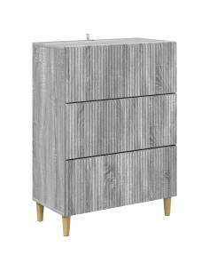 Mobile con Cassetti Grigio Sonoma 66 x 34,5 x 90 cm