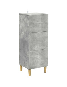 Mobile con Cassetti Grigio Cemento 33 x 34,5 x 90 cm