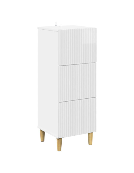 Mobile con Cassetti Bianco Lucido 33 x 34,5 x 90 cm