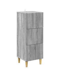 Mobile con Cassetti Grigio Sonoma 33 x 34,5 x 90 cm