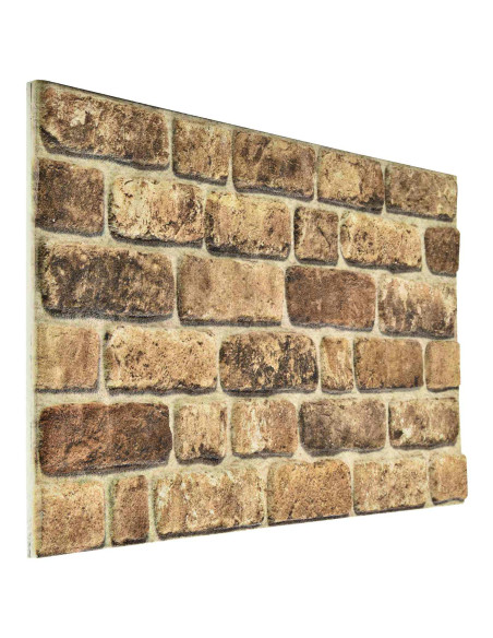 Pannelli da parete 10 pcs Sabbia Scura 100 x 50 cm Schiuma EPS