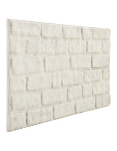 Pannelli da parete 10 pcs Bianco 100 x 50 cm Schiuma EPS