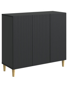 Credenza Nero 89 x 34,5 x 80 cm Legno ingegnerizzato