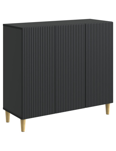 Credenza Nero 89 x 34,5 x 80 cm Legno ingegnerizzato