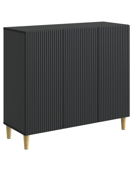 Credenza Nero 89 x 34,5 x 80 cm Legno ingegnerizzato