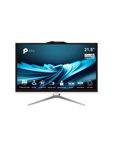 MSI PC AIO 21,5" WHITE TOUCH i5-14400 16GB 512GB SSD WIN 11 PRO