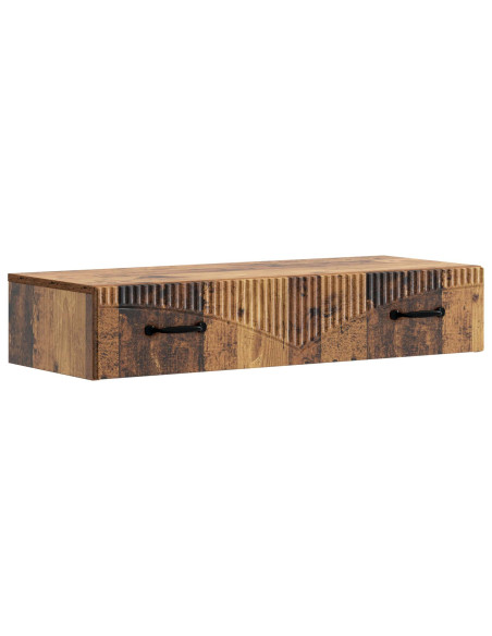 Tavolino da Parete Laterale Legno antico 87,5 x 34,5 x 17 cm