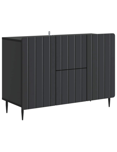 Credenza Nero 89 x 34,5 x 62 cm Legno ingegnerizzato